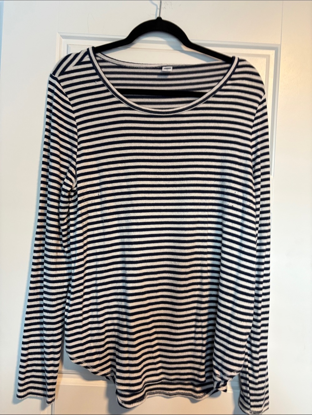 Old Navy Navy and White Striped Top